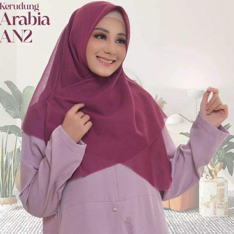 Rabbani - Krd New Arabia AN2 // Kerudung Segi Empat Polos // Kerudung Segi Empat Rawis