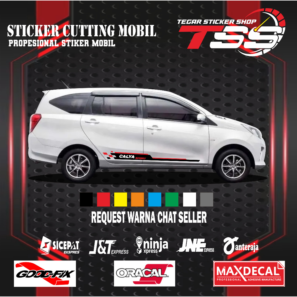sticker mobil toyota calya sticker lis mobil toyota calya sticker motif variasi keren sticker mobil