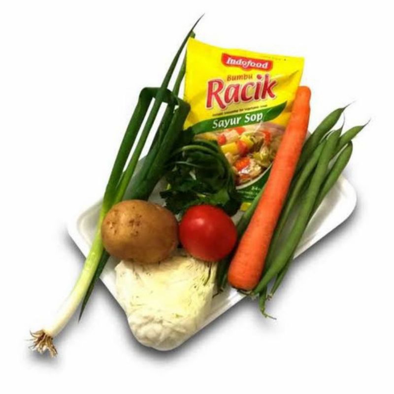 

Paket Sayur Sop 1bks + Bumbu Racik sayur Sop.