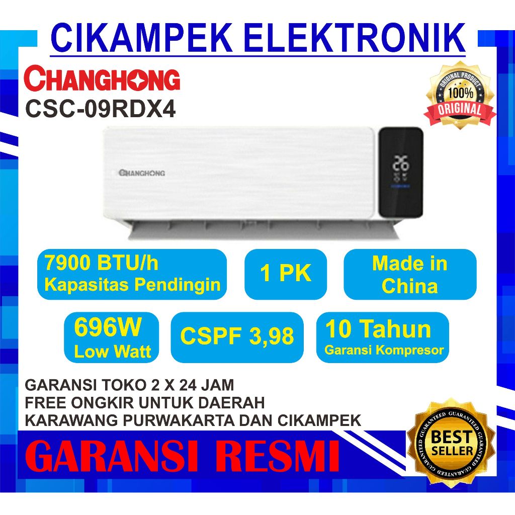 AC CHANGHONG CSC-09RDX4 1 PK LOW WATT 1PK CSC 09RDX4