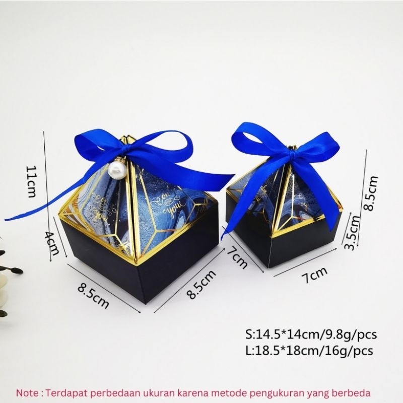 

BOX DIAMOND SOUVENIR ULANG TAHUN WEDDING BIRTHDAY PERMEN COKLAT