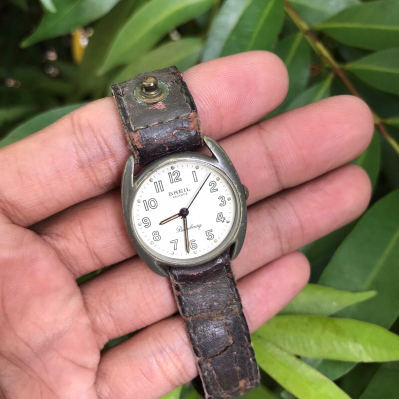 jam tangan vintage Breil 80 an Quartz Swiss rare jadul keren antik kuno classic