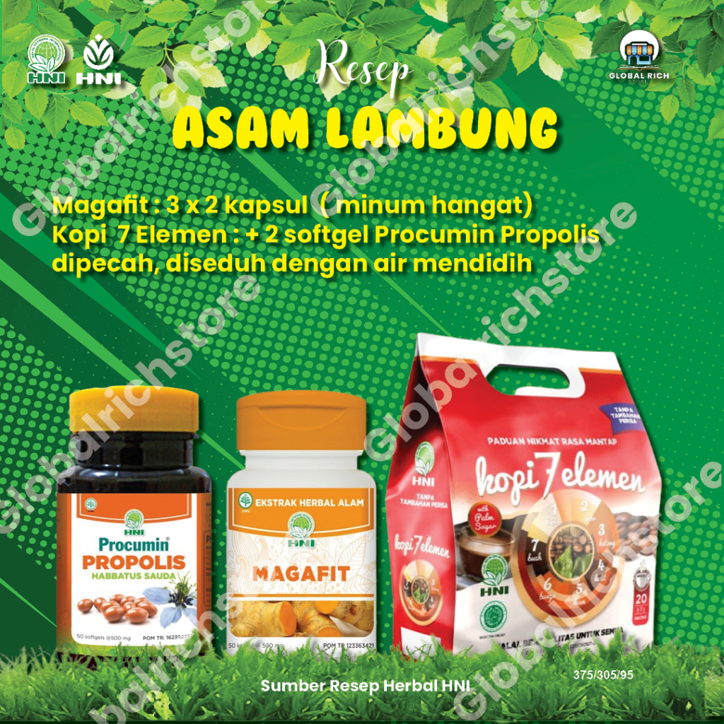 

Resep Herbal HNI Atasi Asam Lambung, Gondongan, Depresi, Gusi Bengkak Kopi 7 Elemen HNI HPAI