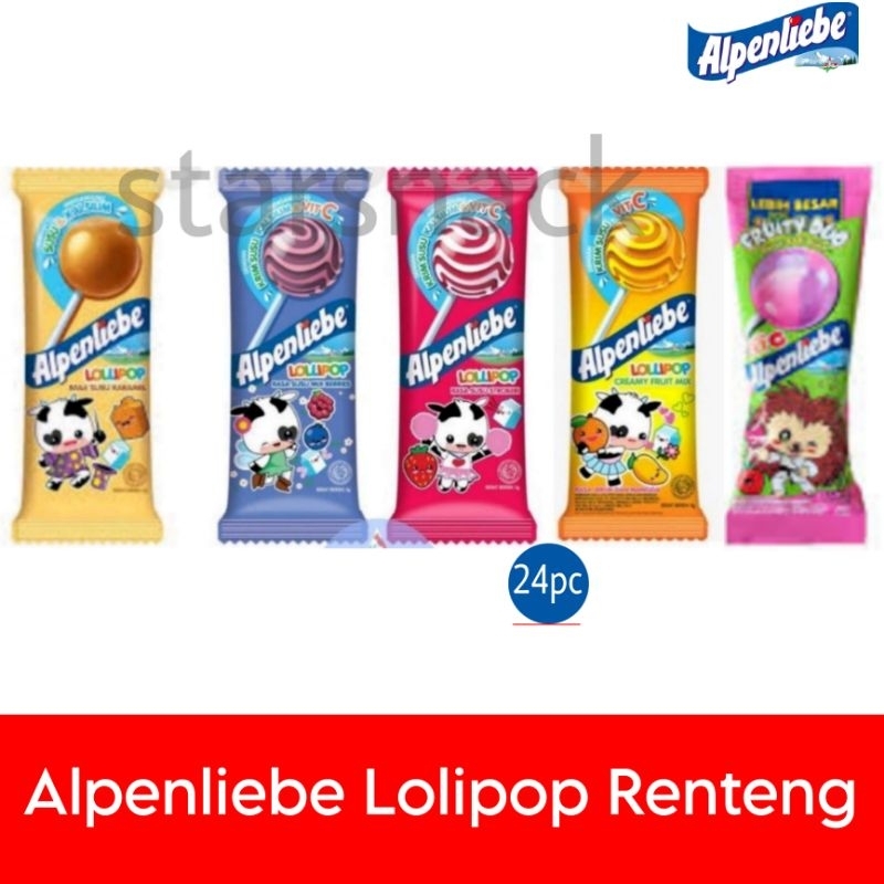 

Alpenliebe Lolipop Renteng isi 24pc/pak