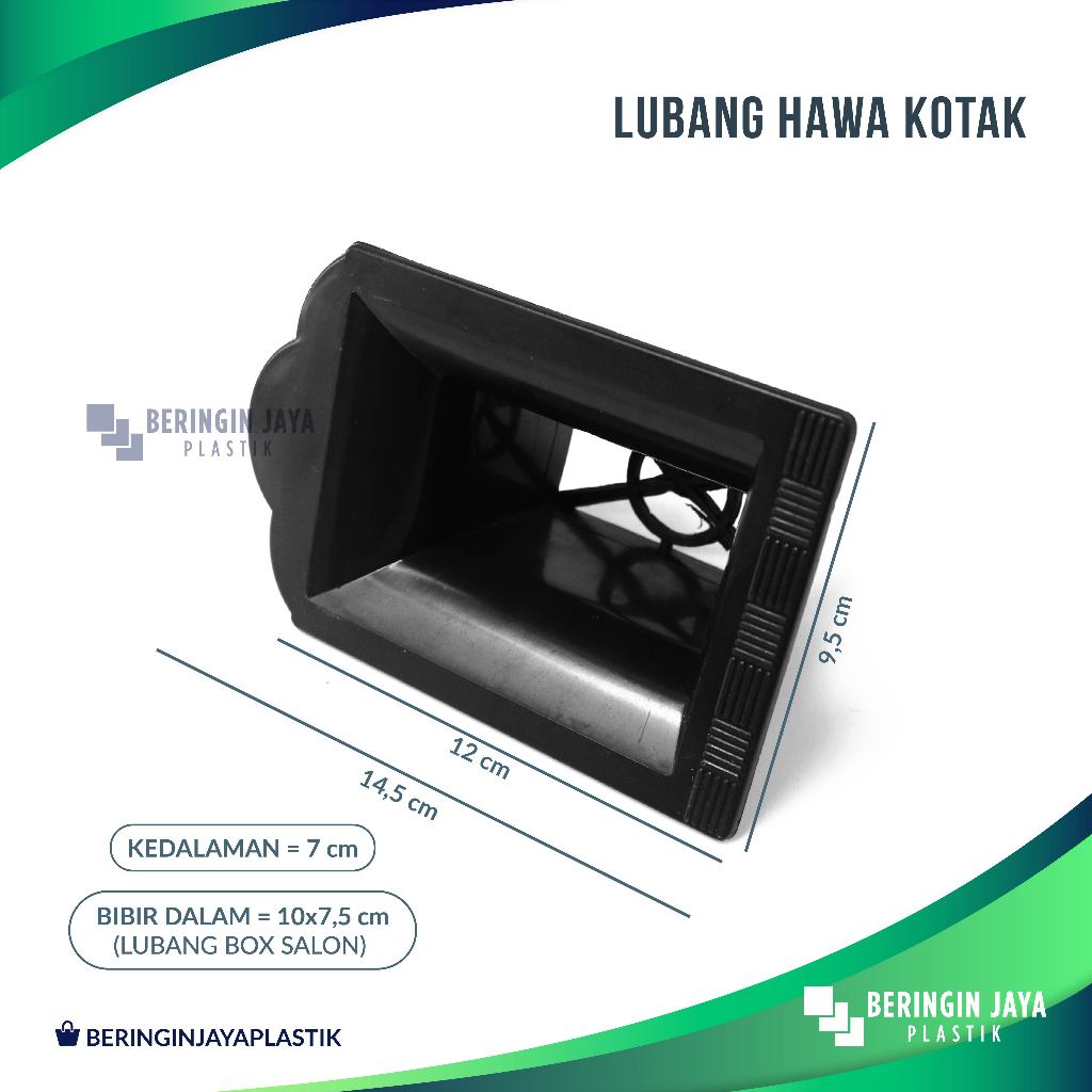 Lubang Angin Box Speaker Kotak / Lobang Hawa Salon Speaker Plastik Kotak Lubang 10 × 7,5 cm