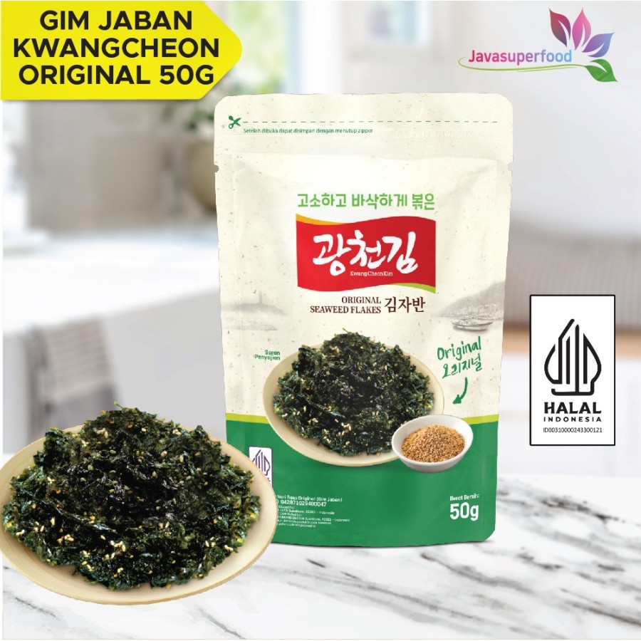 

Gim Jaban Kwangcheon 50gr / Nori Tabur / Rumput Laut Panggang / Crispy Seaweed Snack