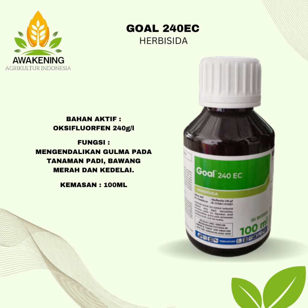 GOAL 240EC 100ML HERBISIDA PRA TUMBUH