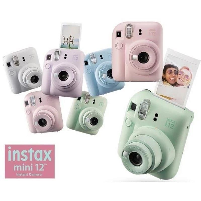 Kamera Fujifilm Instax mini 12, kamera polaroid, kamera instan, garansi resmi