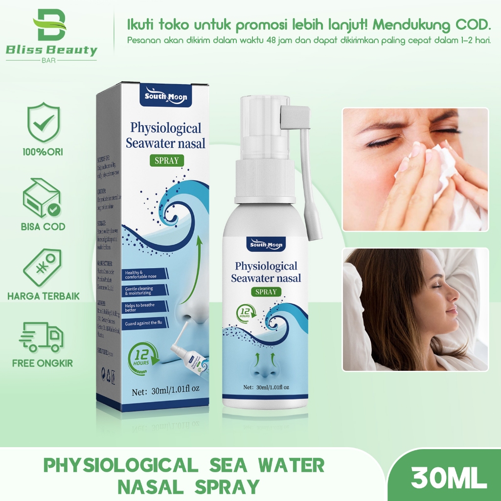 South Moon Nasal Spray Saline Spray 30ml Nasal Spray Avamys Obat Sinusitis Sinus Rinse Semprotan Hid