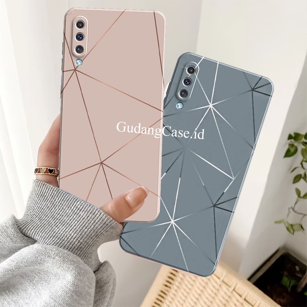 Case Kompatibel Untuk Samsung A50 / A50s / A30s Silikon Pelindung Kamera Motif Keramik Keren