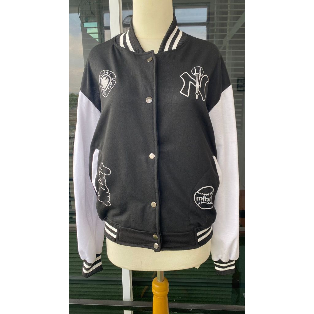 GARANSI EXCLUSIVE JAKET VARSITY MLB NY BASEBALL M - 3XL BISBOL KOREAN FASHION - DEWASA ANAK VARSITY