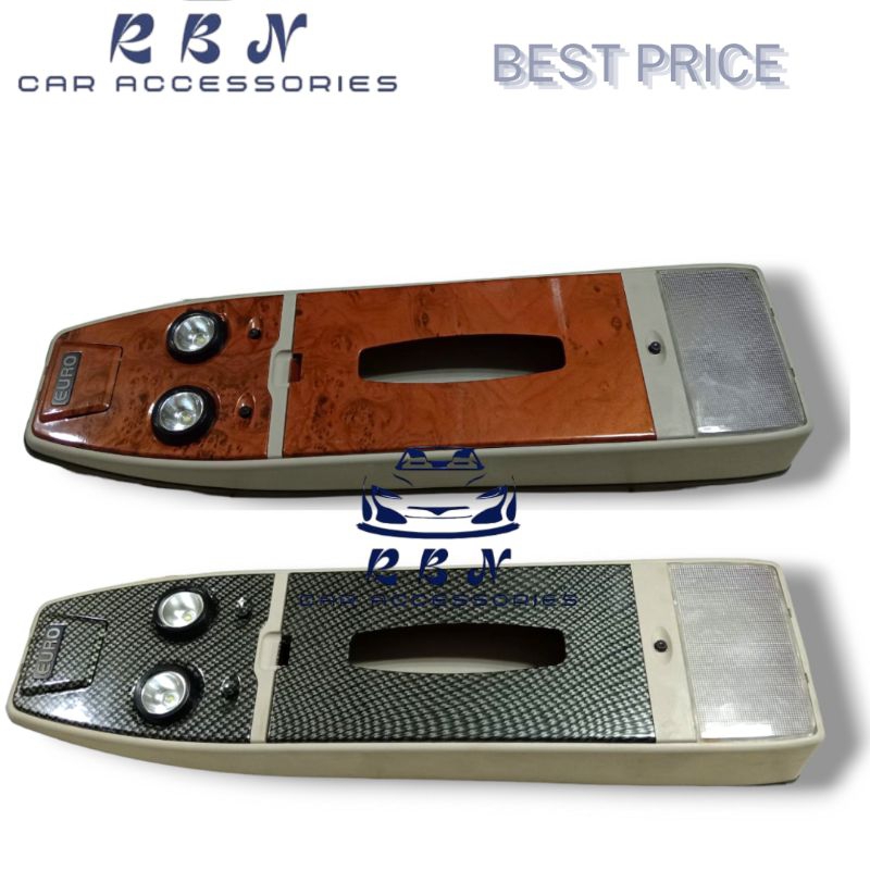 KOKPIT ROOF CONSOLE KIJANG KAPSUL+LAMPU CREAM WOOD CREAM CARBON SET LENGKAP/AKSESORIS ROOF CONSOLE K