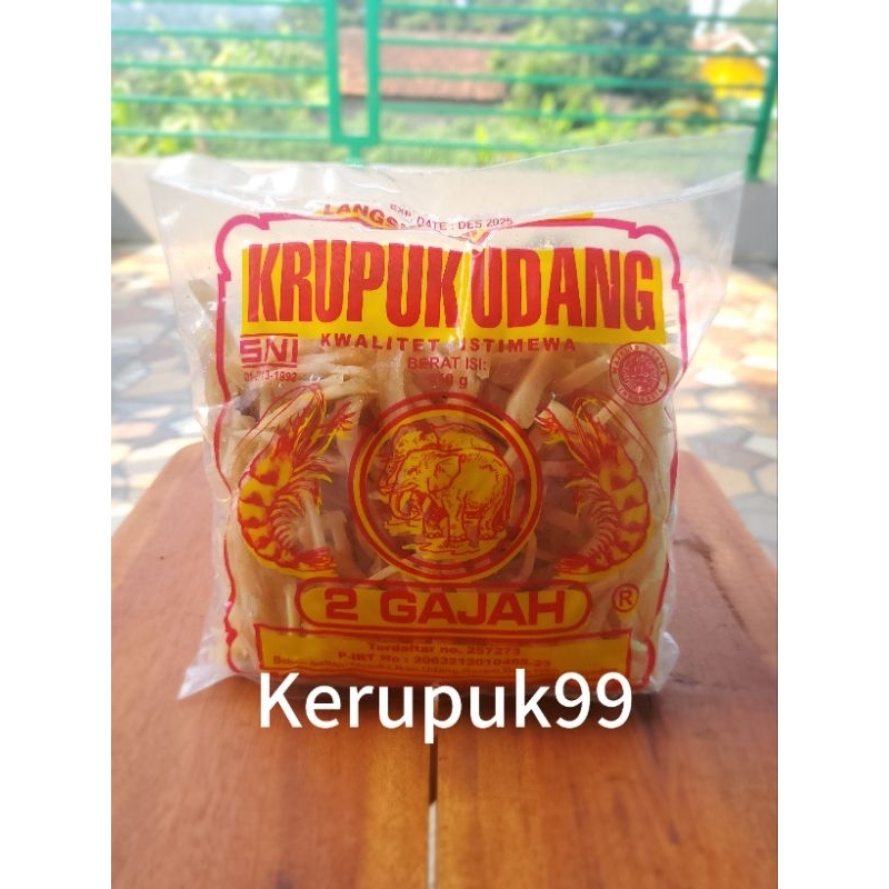 

Kerupuk Udang Stik Cap 2Gajah 250gram