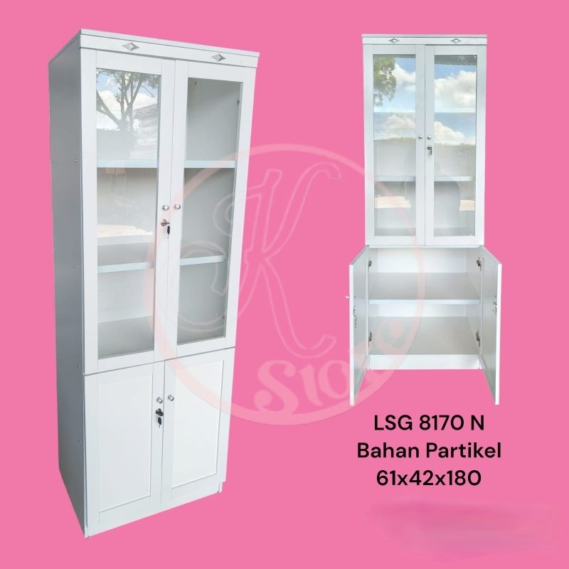 Lemari - Lemari Buku - Lemari Hias - Lemari Tas ( Free Paking Kayu )