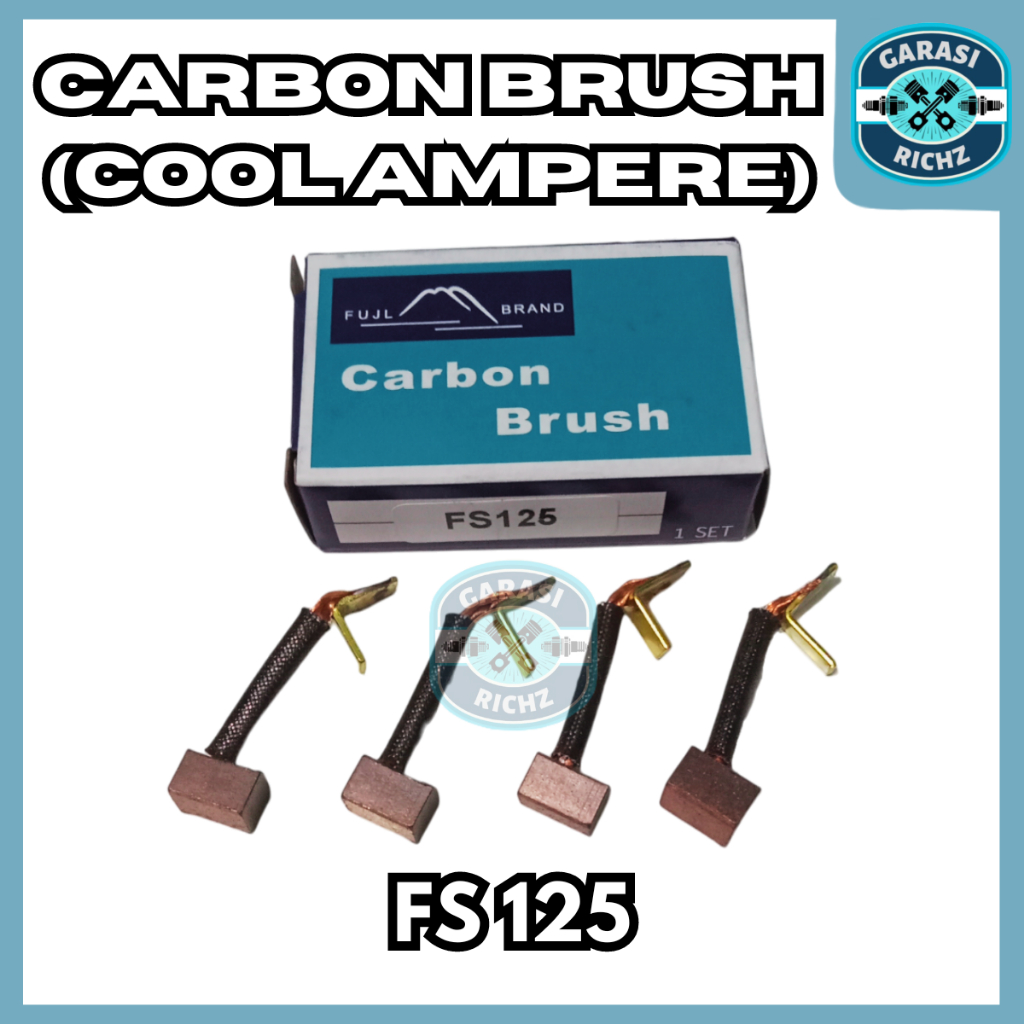 CARBON BRUSH ALTERNATOR FS125 / COOL AMPERE TYPE FS 125 / KUL AMPER / ARANG DINAMO STARTER / STATER 