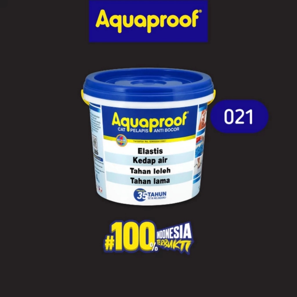 Aquaproof 4 Kg 021 Black Hitam Cat Pelapis Waterproofing Anti Bocor No Drop