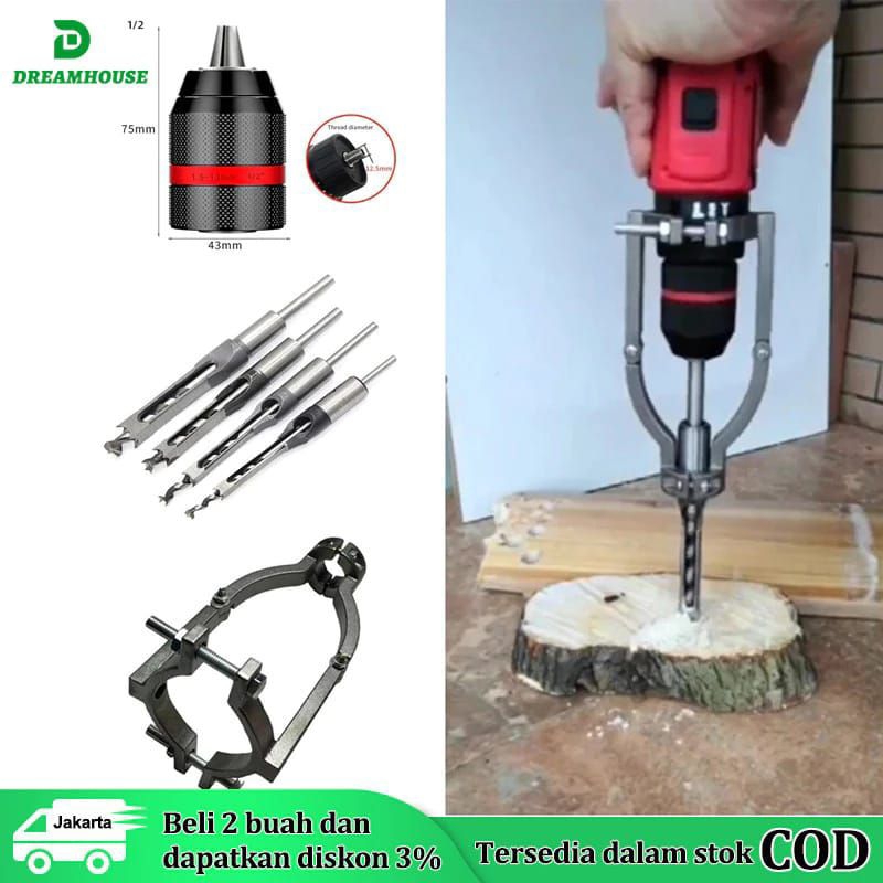 Duduk bor bobok kayu plus mata 10mm