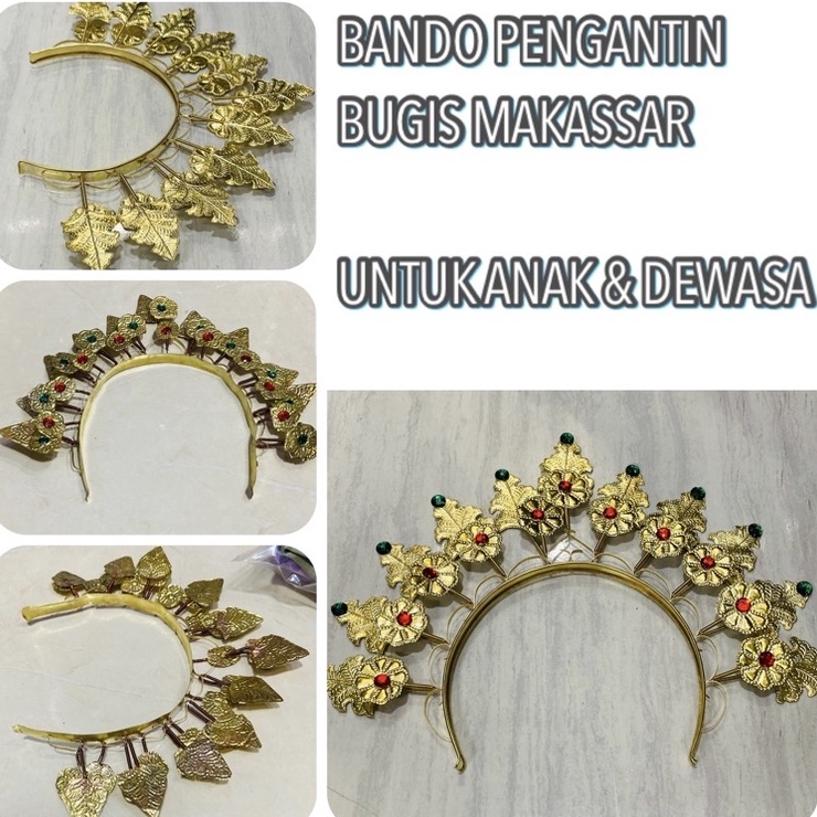 COD BANDO ADAT  SUNTING MAHKOTA PENARI BUGIS  MAHKOTA BANDO BUGIS BANDO MAKASSAR MAHKOTA PENGANTINMA