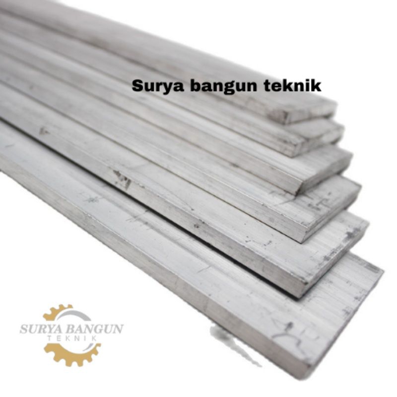 plat strip alumunium tebal 6mm x 50mm x 6 meter