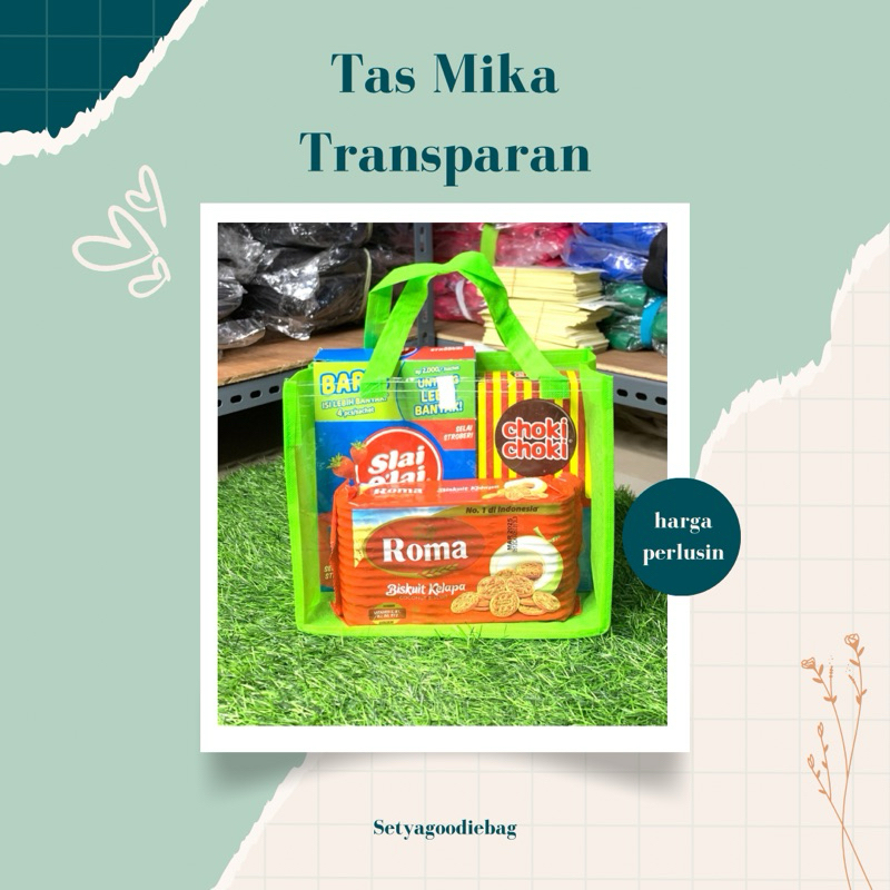 

Tas Mika Transparan souvenir 25x20x13cm