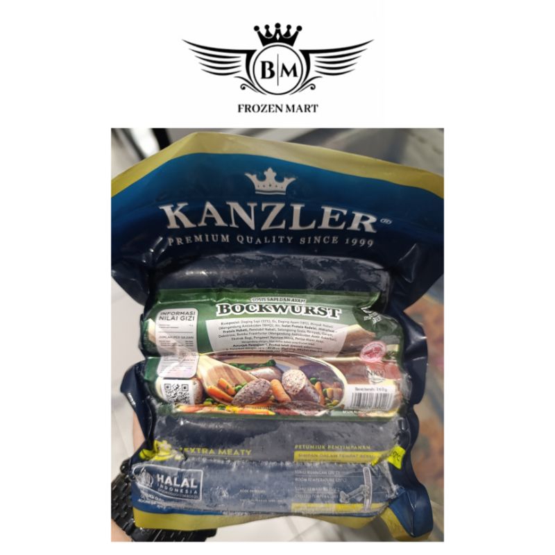 

Kanzler Sosis Bocwurst 360gr (Isi 5 pcs).