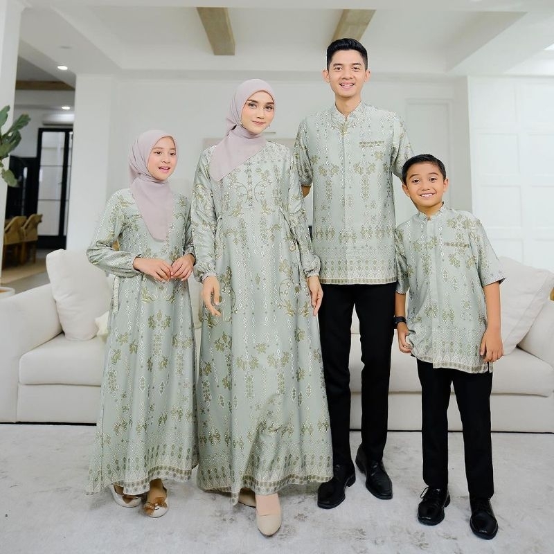 Couple Sarimbit Keluarga 2026 Family Set Silky Premium Modern Baju Muslim Pasangan Set Pakaian Coupl