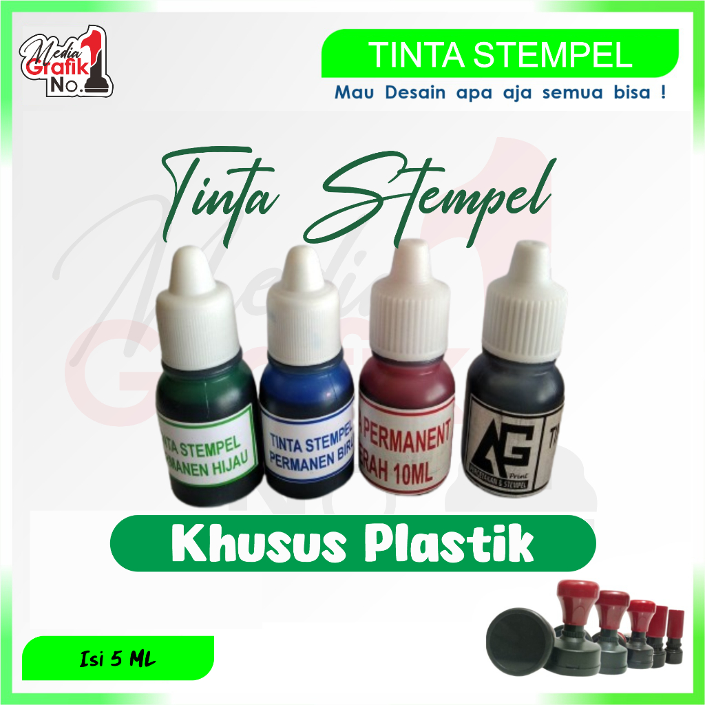 COD Tinta Stempel Plastik / Tinta Permanent / Tinta Stempel Kayu / Tinta Stempel Kaleng / Tinta Styr