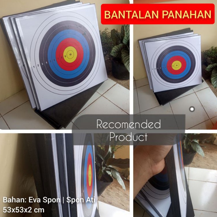 Super Jaminan  Bantalan Target Panah 5x5x2 cm Bisa Gantung Tempel Duduk