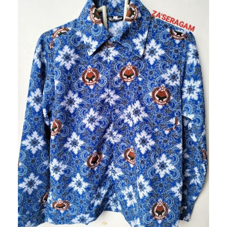 New Deal BatikSeragamSekolahBatik MtsBajuBatikLuginaBiruBatikSekolahMts