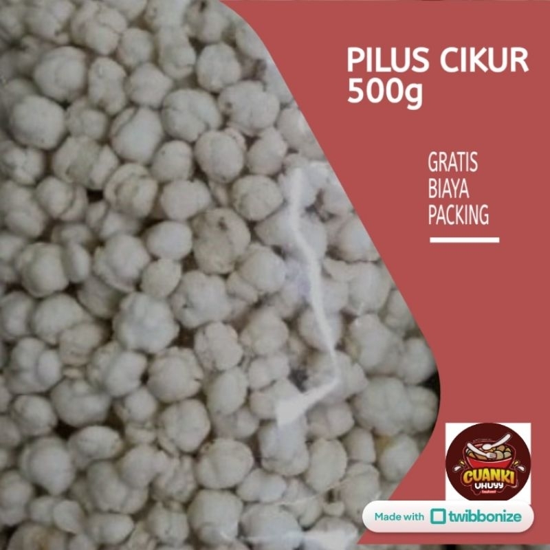 

Pilus cikur sari rasa asli 500g toping baso aci - baso