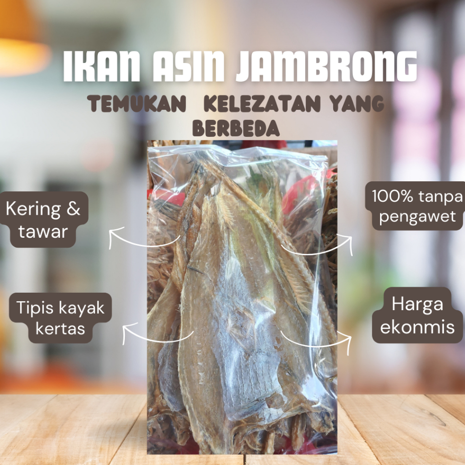 

Ikan Asin Tipis Jambrong Mentah 50gr-1kg