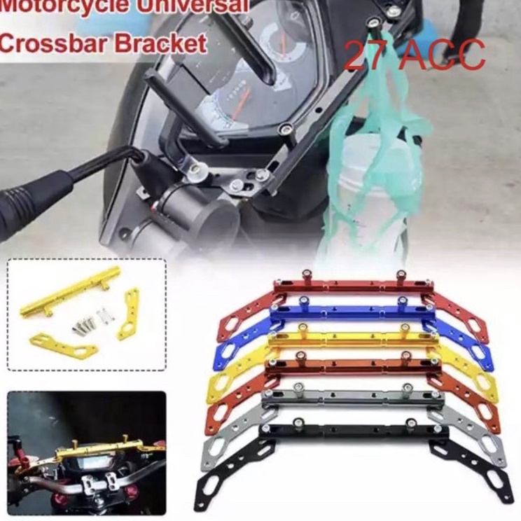 Stabilizer stangdudukan lampududukan holder hp full cnc sepeda bisa untuk segala jenis motor