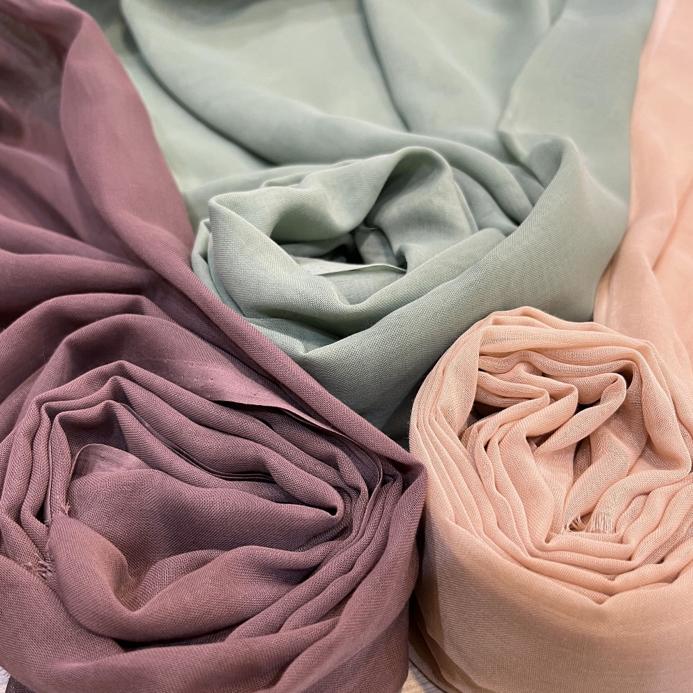 Keluaran Terbaru Kain Voile Paris Premium  Paris Premium  Bahan Hijab Voile Paris Harga per 115m