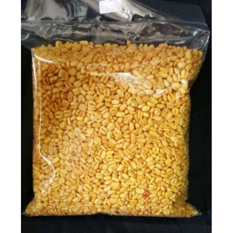 

kacang hijau goreng - cemilan - kacang - renyah - free bawang putih goreng- 1kg