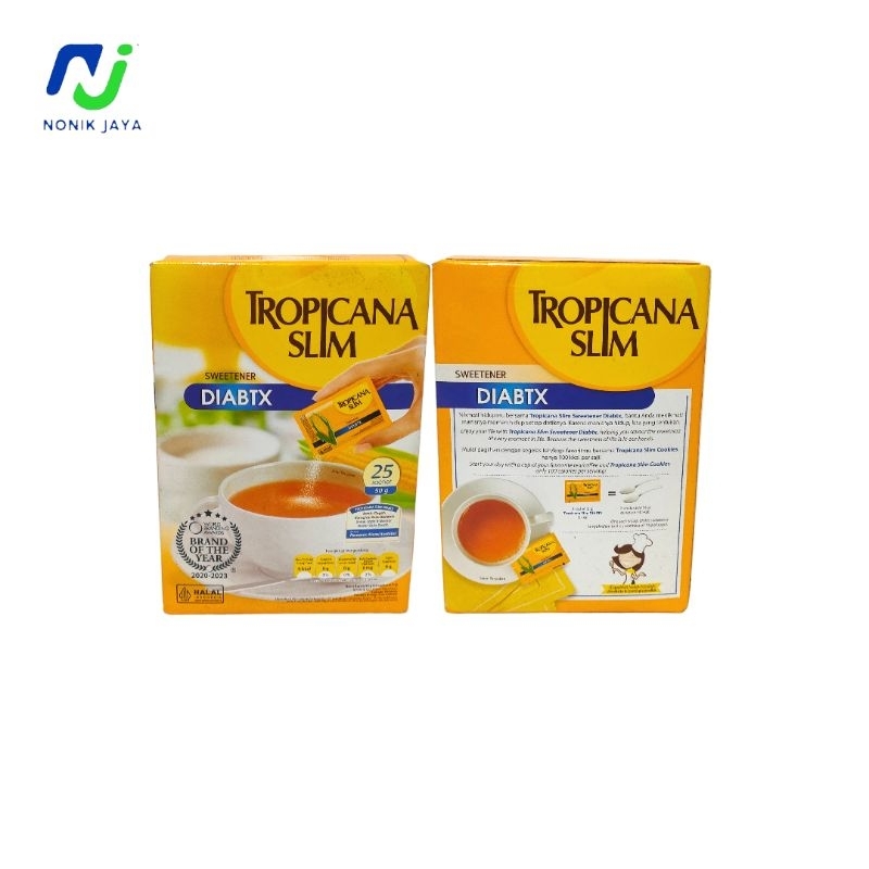 

Tropicana Slim Sweetener DIABTX Box Isi 25pcs/2g
