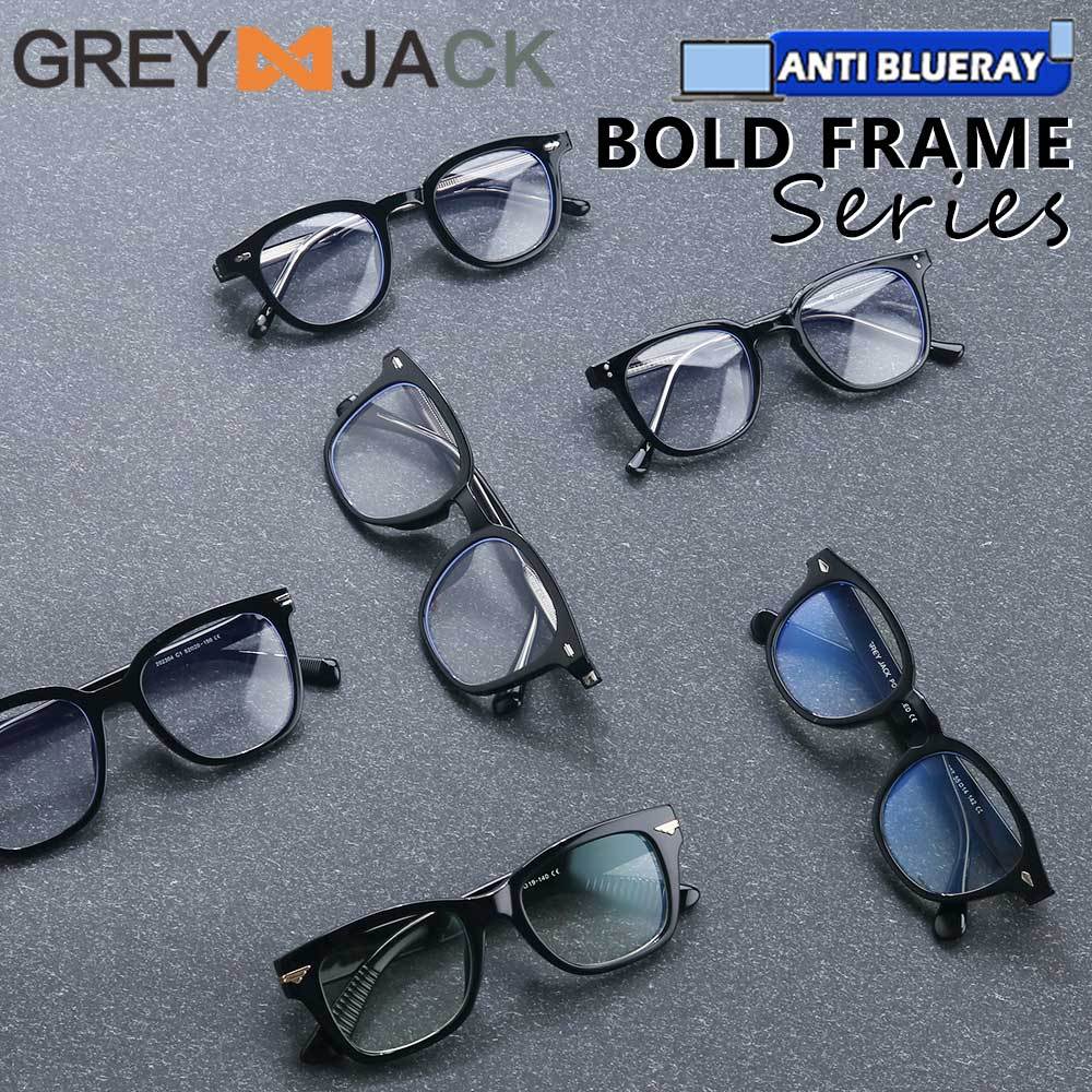 Grey Jack Kacamata Antiradiasi Blueray Kotak Bold Series Bahan TR90 Kokoh Ringan Fashionable Pria Wa