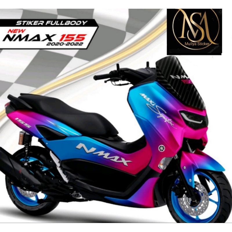 decal all new nmax 2023 full body gradasi warna sky blu