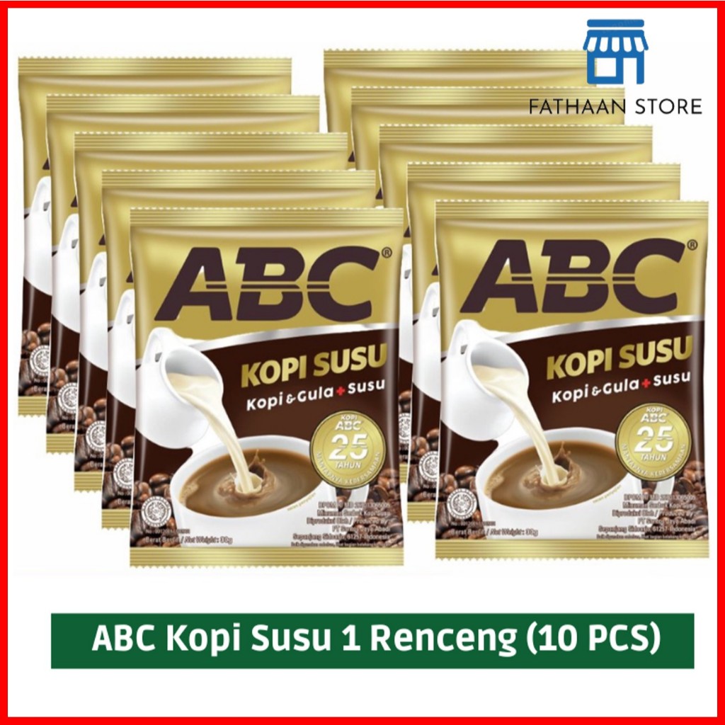 

Kopi ABC Kopi Susu 30 Gram X 10 Pcs (1 Renceng Isi 10 Sachet)