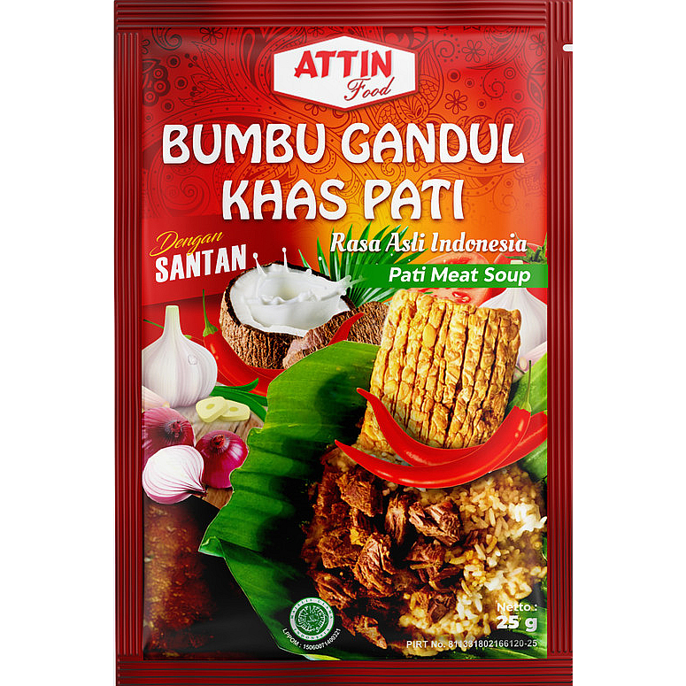 

Bumbu Gandul Khas Pati Siap Pakai 25 gr gram by Attin Food