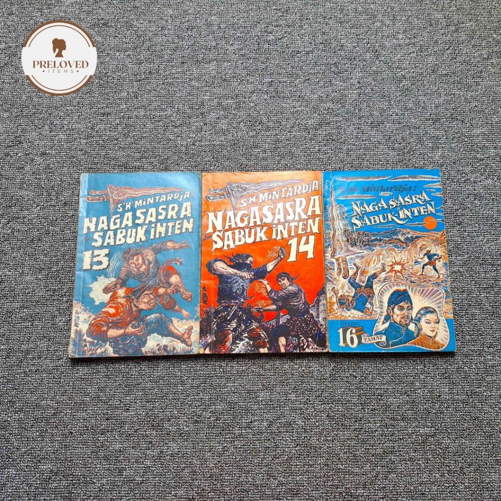 Buku Cersil Cerita Silat Nagasasra Sabuk Inten Jilid 8-16 (Satuan) Karya S.H. Mintardja