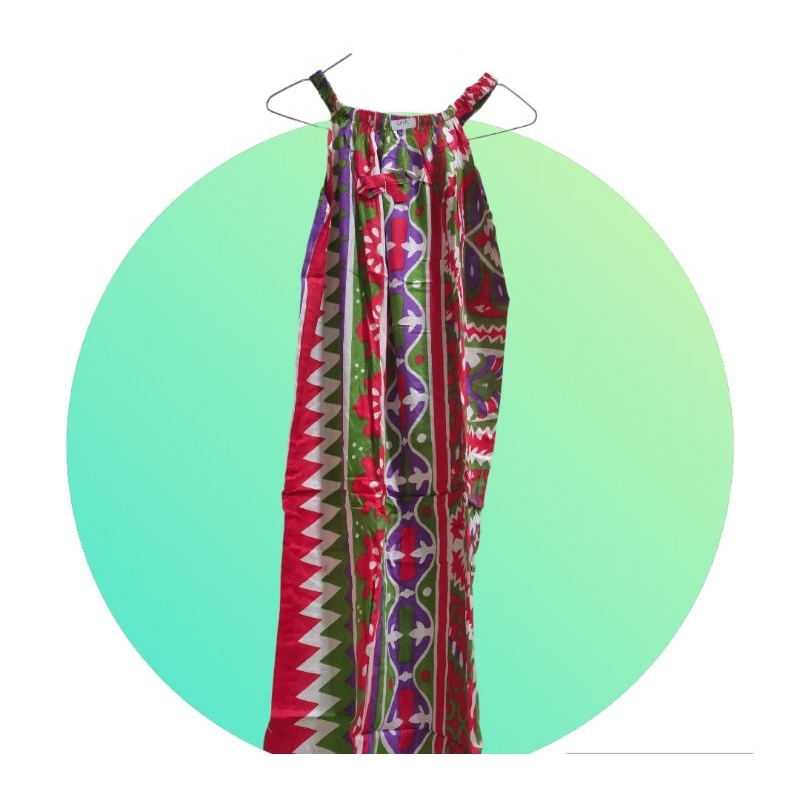 Daster gondil pendek selutut tanpa lengan