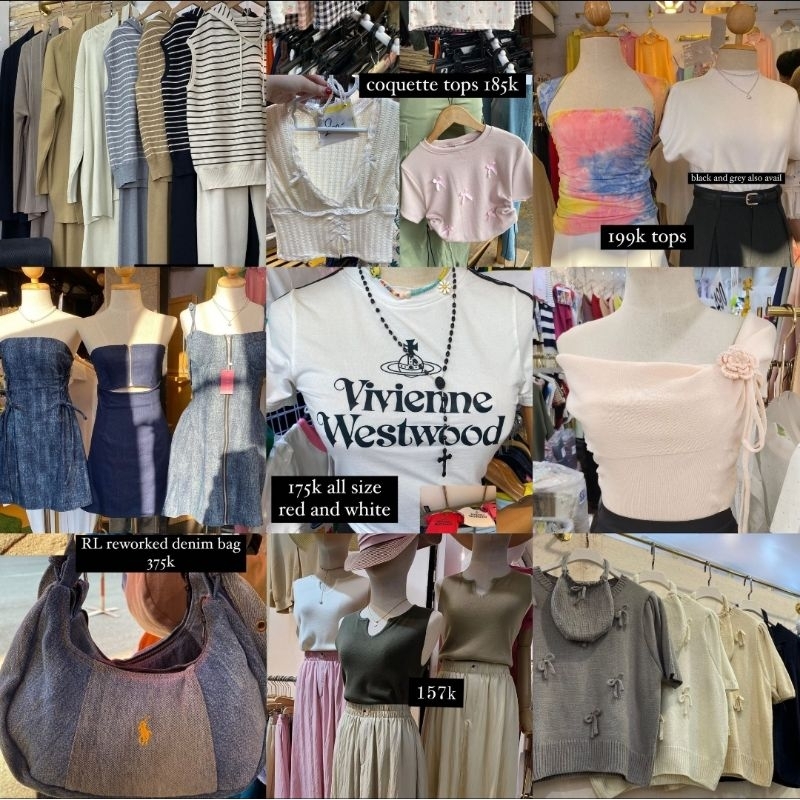 BKK fashion ready stock coquette y2k basic top, baby tee, skirt, denim dress, knit set and more | at