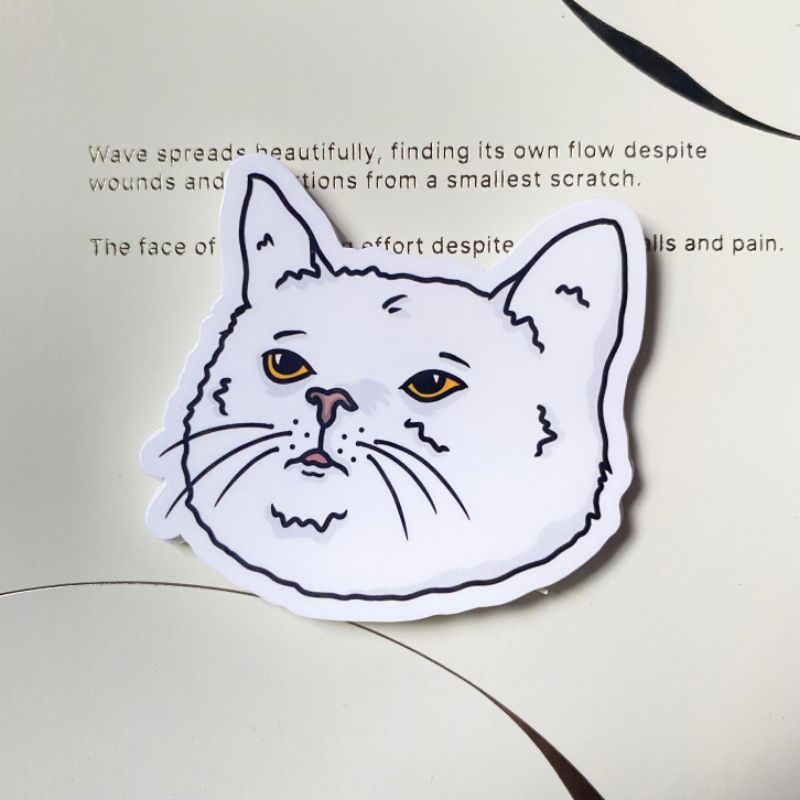

Gato "Miuw White" Vinyl Sticker