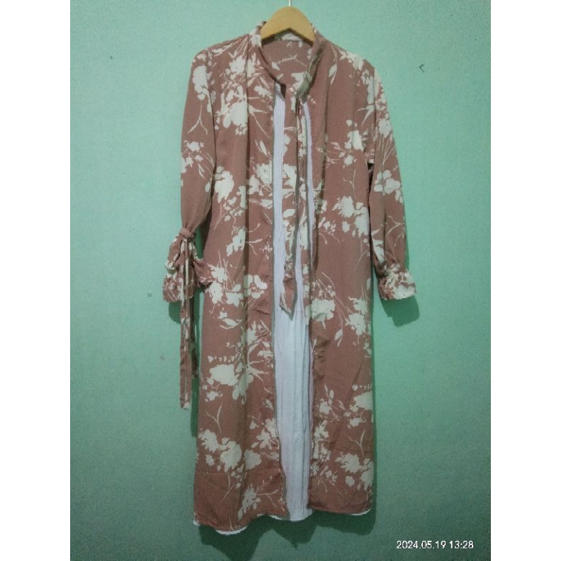 Long tunik/midi dress plisket