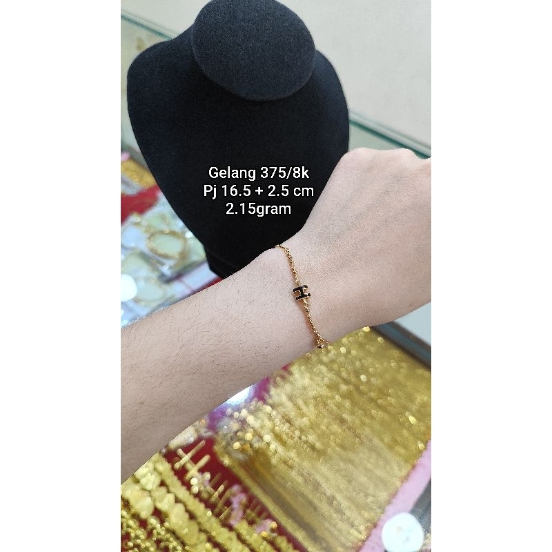 GELANG EMAS 375/8K GELANG EMAS ASLI GELANG EMAS MUDA GELANG EMAS BRANDED GELANG EMAS H GELANG EMAS B