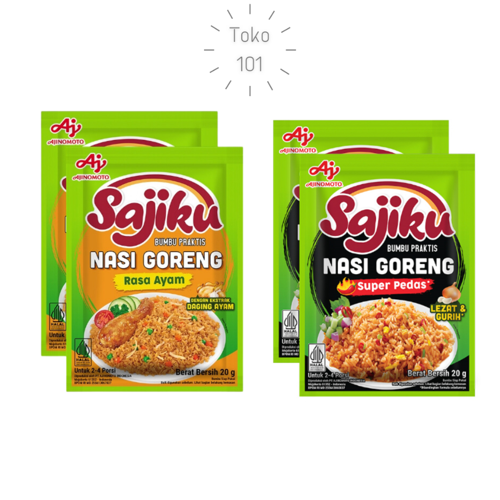 

Sajiku Bumbu Nasi Goreng Ayam / Pedas 20g (2 pcs)