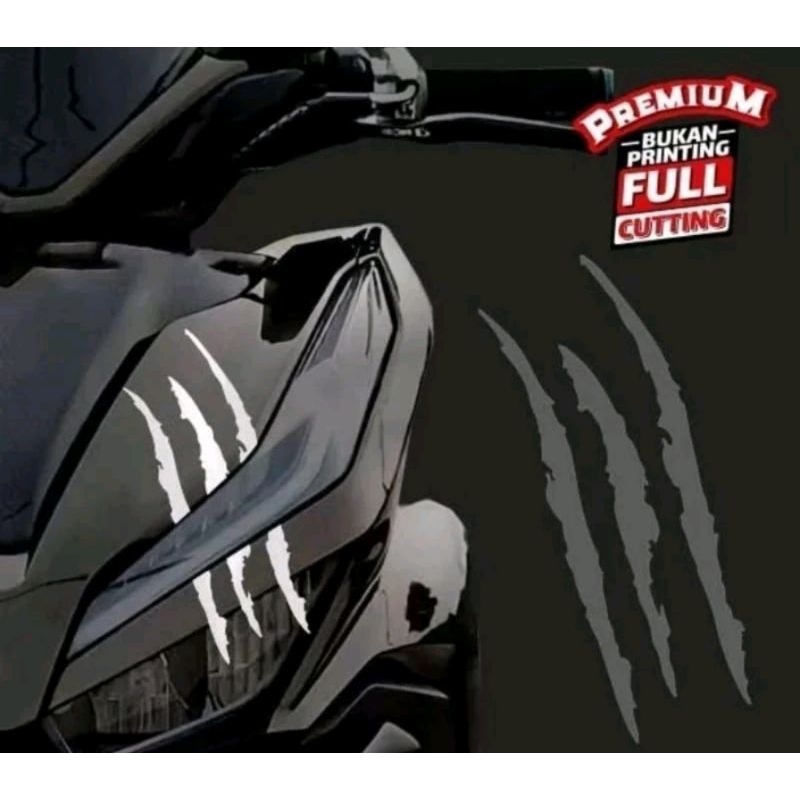 sticker untuk motor STICKER CAKAR HARIMAU sticker 3 cakar