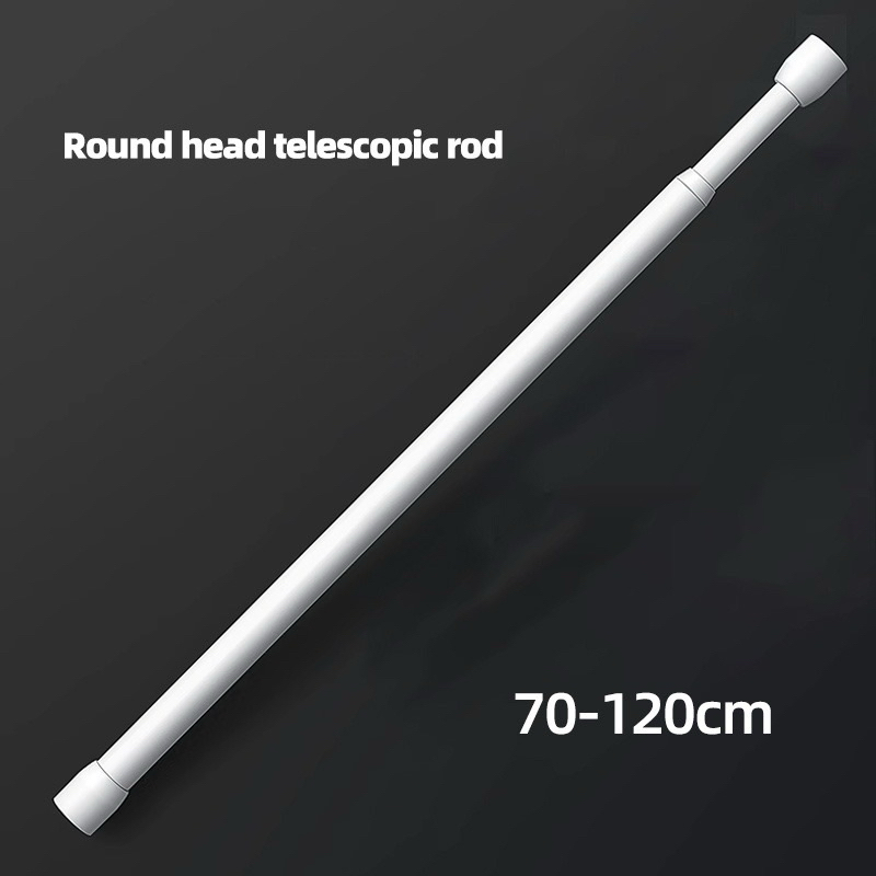 Tiang gorden fleksibel tongkat pipa ajaib tiang gorden kolong dapur tiang kamar mandi tongkat flexib