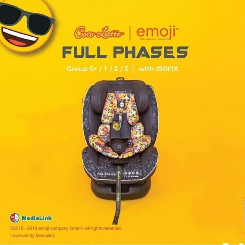 COCOLATTE FULL PHASES EMOJI CARSEAT /CARSEAT COCOLATTE EMOJI