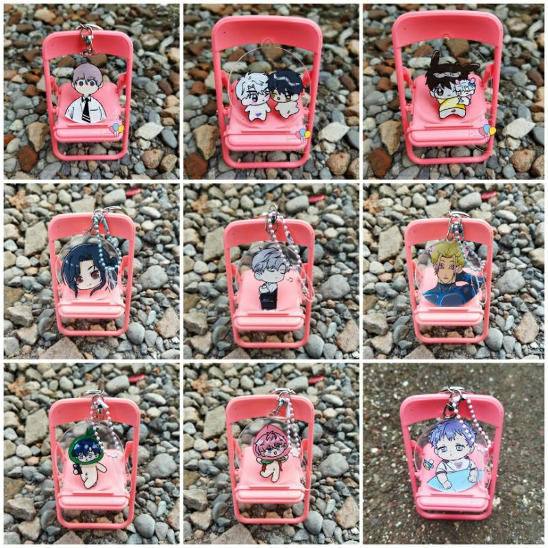(PROMO TERBATAS Pre-Order Chat Toko) Keychain Painting Ganci Lukis Gantungan Kunci Akrilik Custom Re